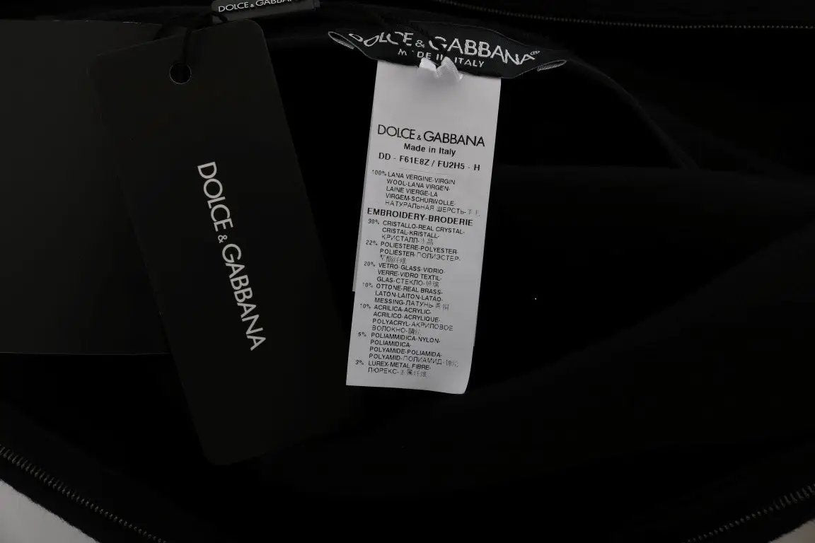 Dolce & Gabbana Black I AM A PRINCESS Crystal Shift Dress by Dolce & Gabbana