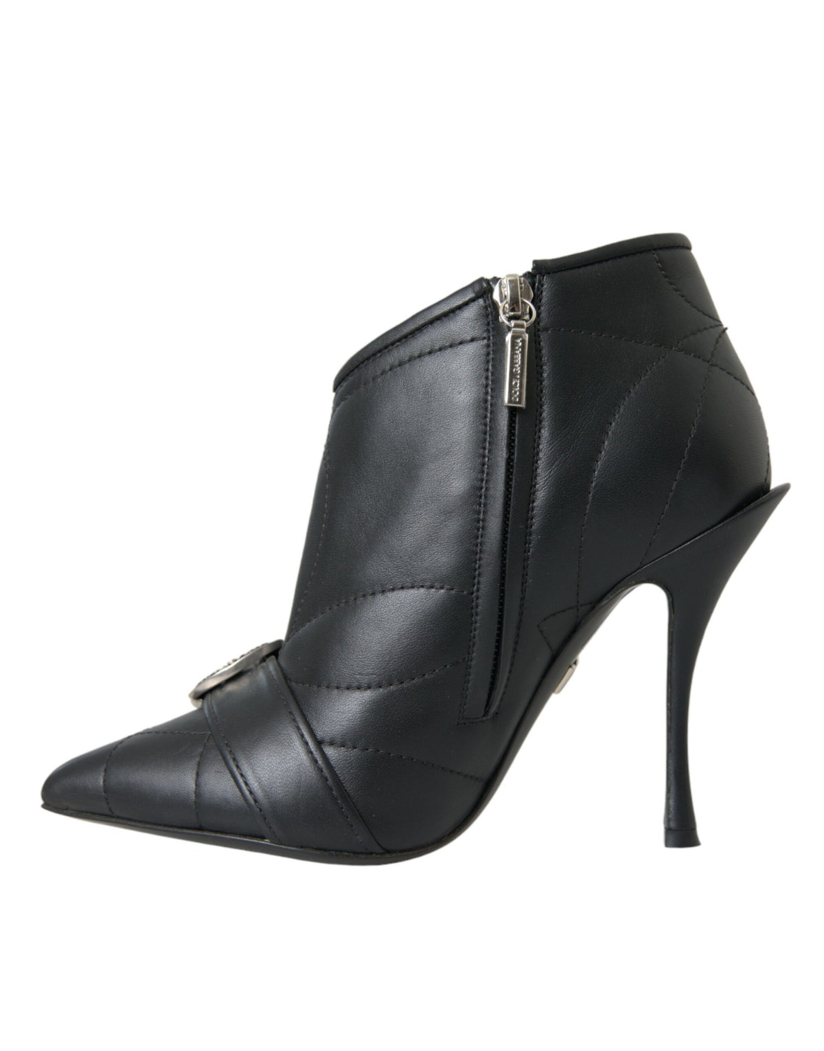 Bottines Dolce & Gabbana femme Devotion matelassées en cuir noir – LA13398