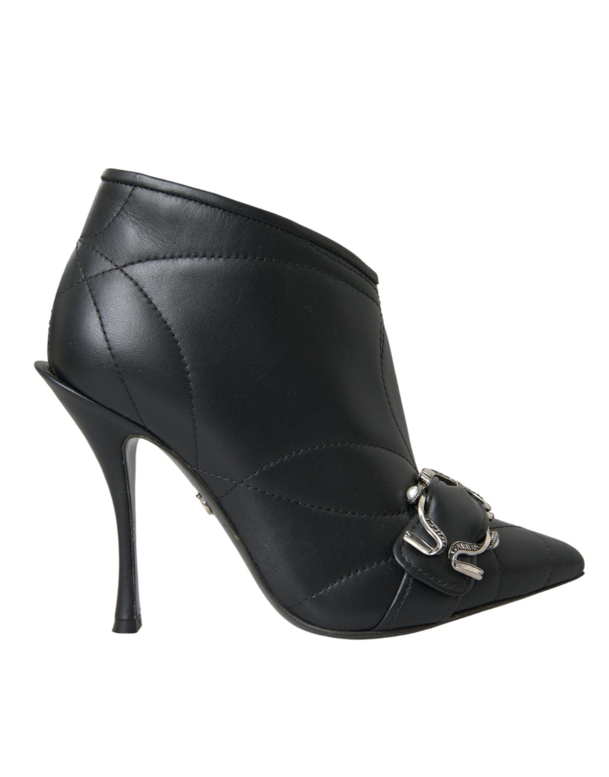 Bottines Dolce & Gabbana femme Devotion matelassées en cuir noir – LA13398