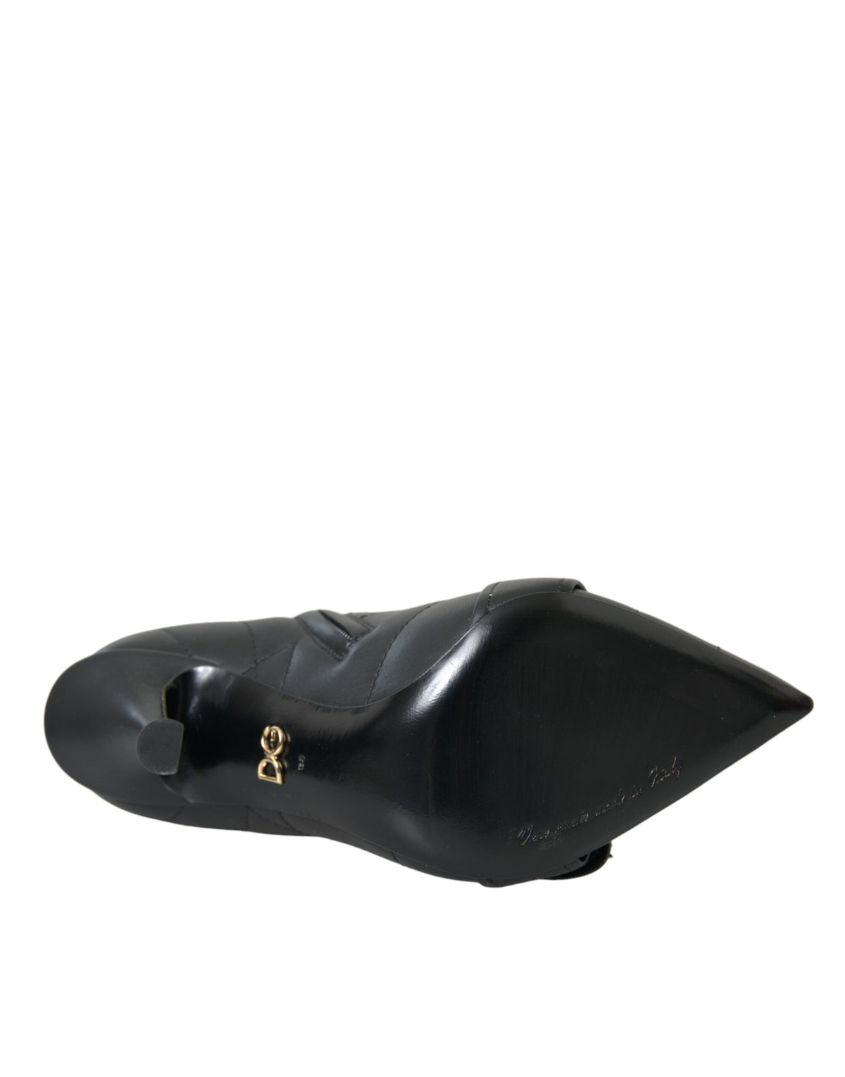 Bottines Dolce & Gabbana femme Devotion matelassées en cuir noir – LA13398