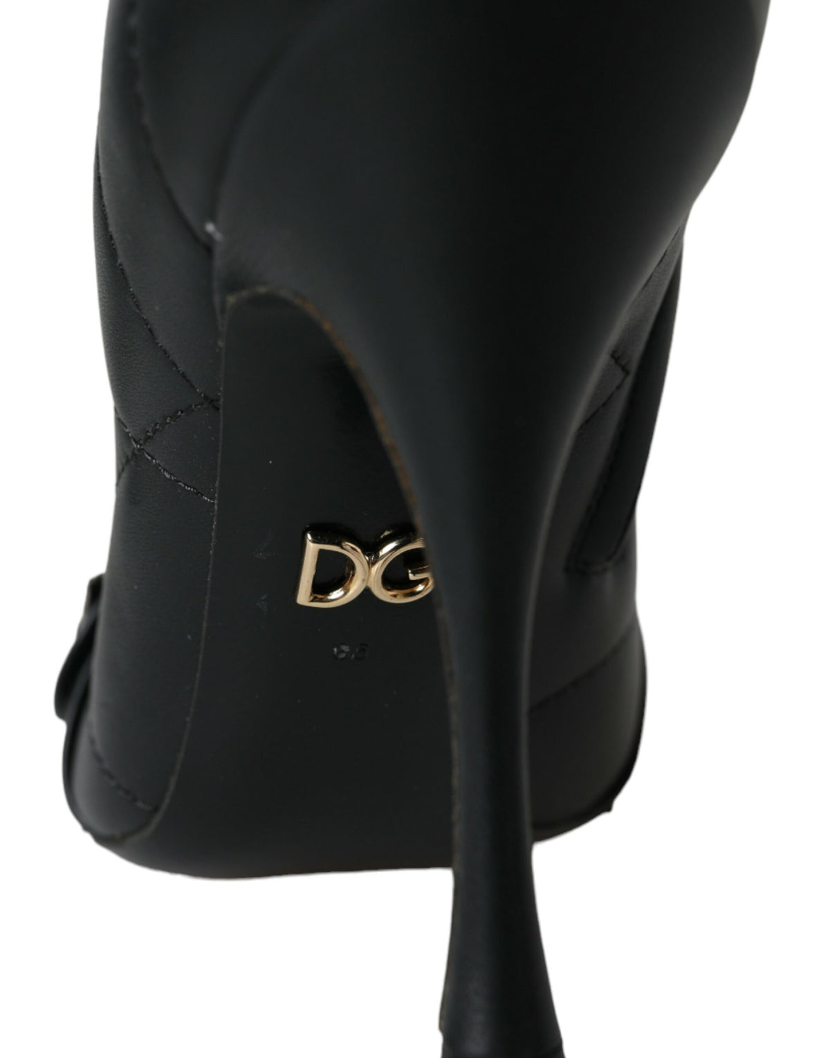 Bottines Dolce & Gabbana femme Devotion matelassées en cuir noir – LA13398