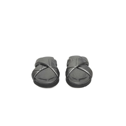 Cerruti 1881 Gray Lambskin Women Sandal by Cerruti 1881