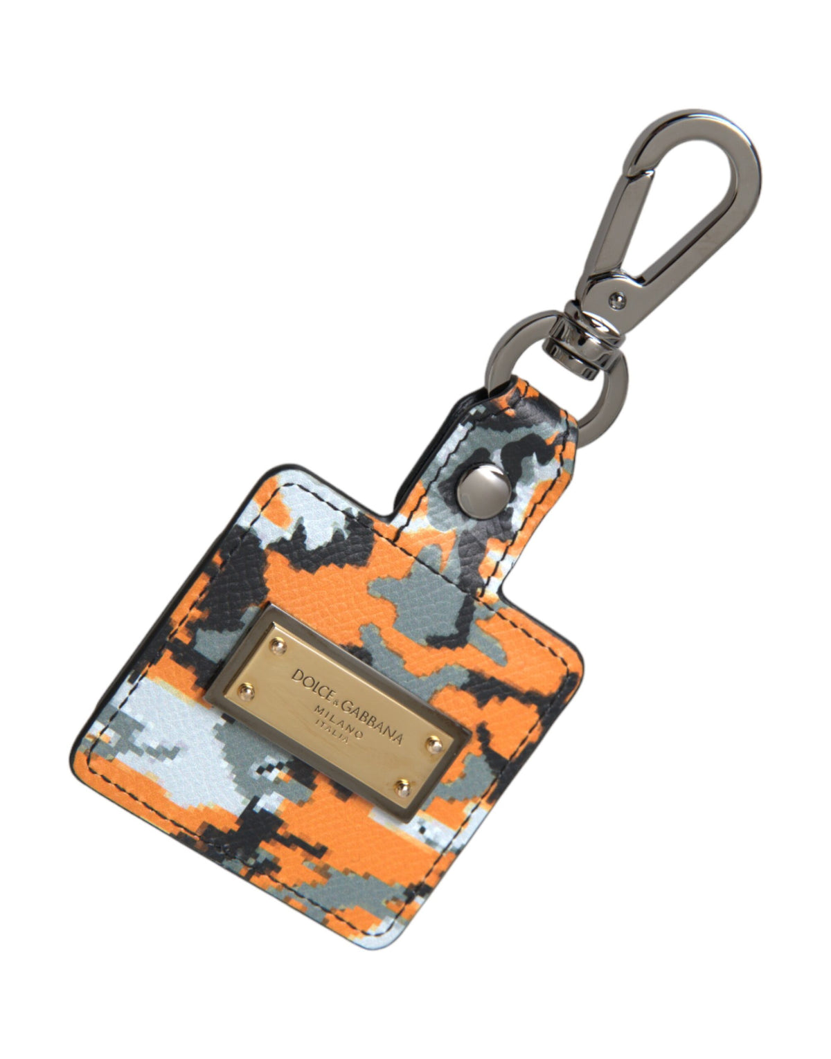 Étui AirPods Dolce & Gabbana femme camouflage en cuir multicolore – SMY10264