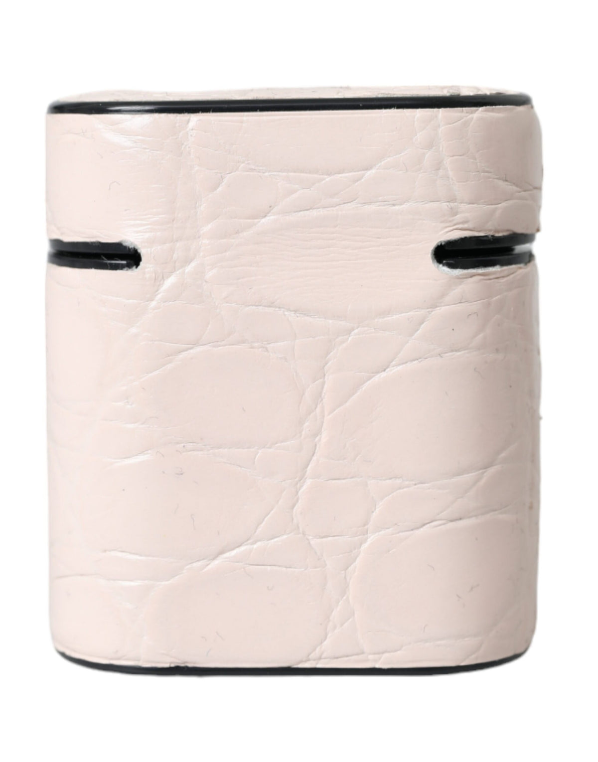 Étui AirPods Dolce & Gabbana femme en cuir de caïman rose clair – SMY10281