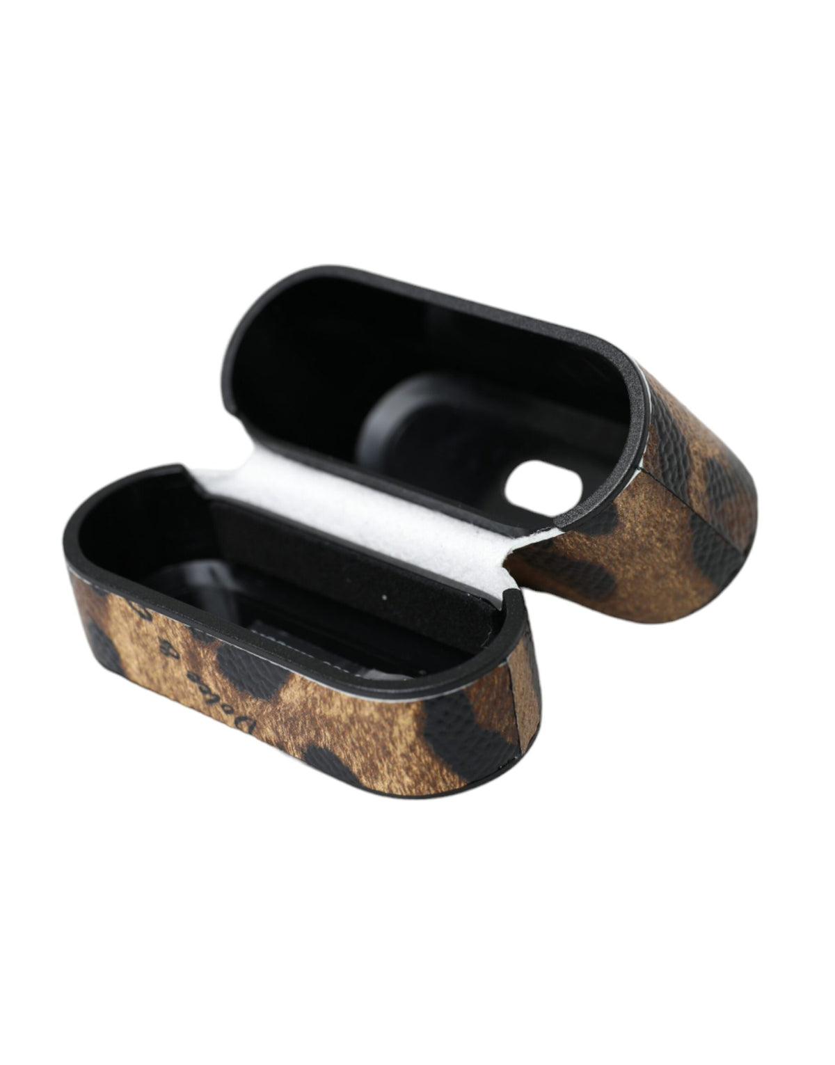 Étui AirPods Dolce & Gabbana femme léopard en cuir de veau marron – SMY10285