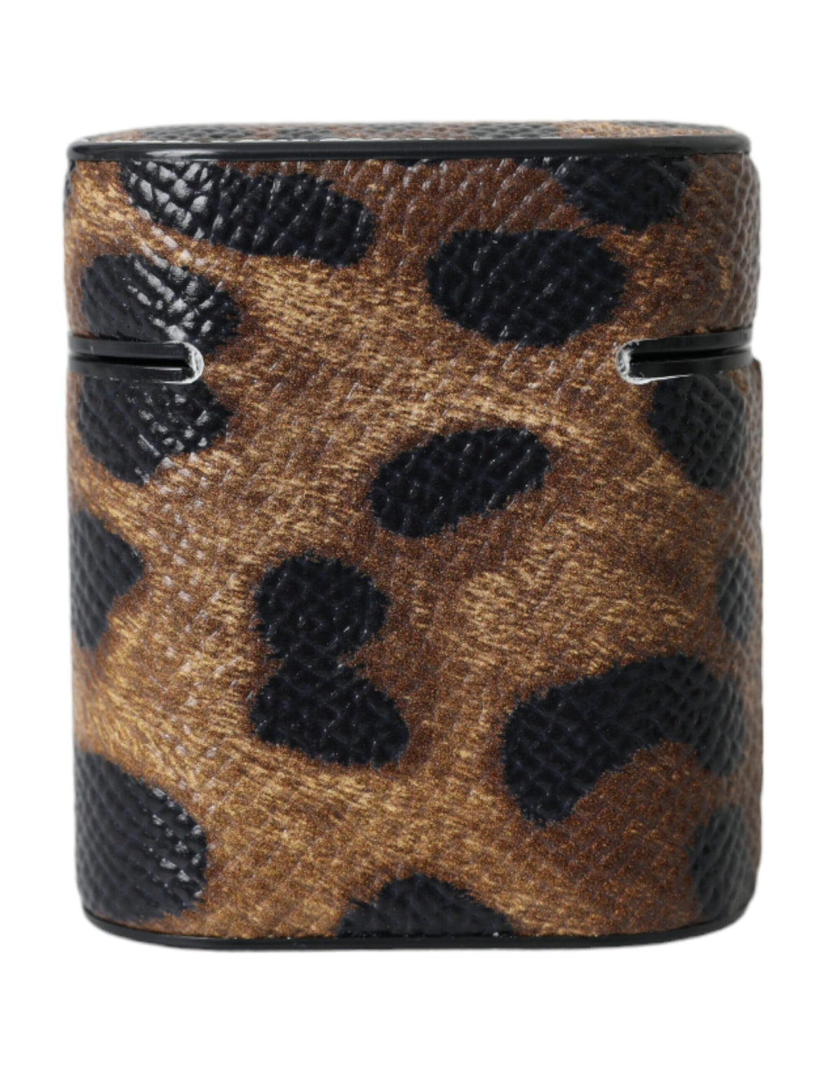 Étui AirPods Dolce & Gabbana femme léopard en cuir de veau marron – SMY10286