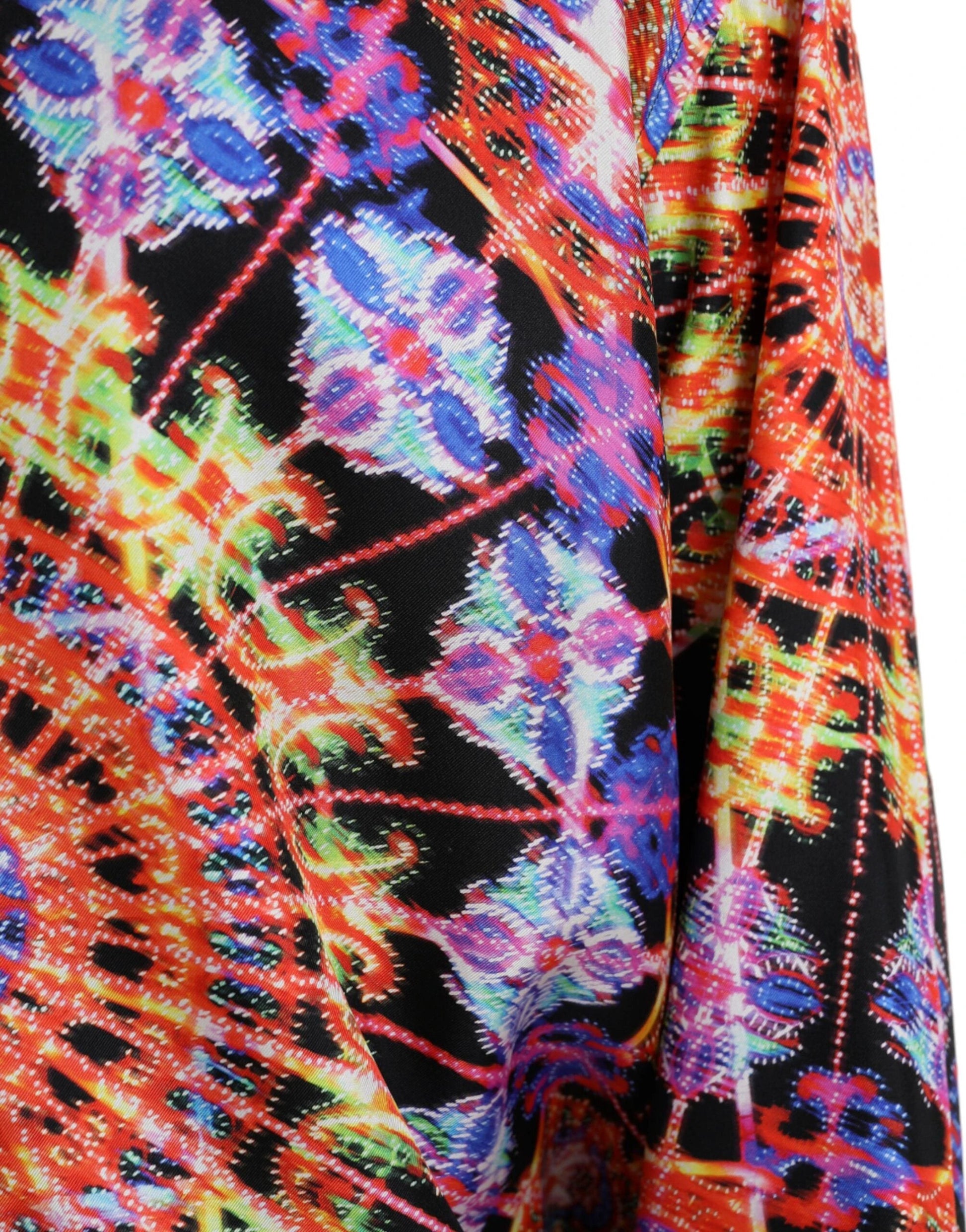 Dolce & Gabbana Multicolor Luminarie Silk Men Casual Shirt by Dolce & Gabbana