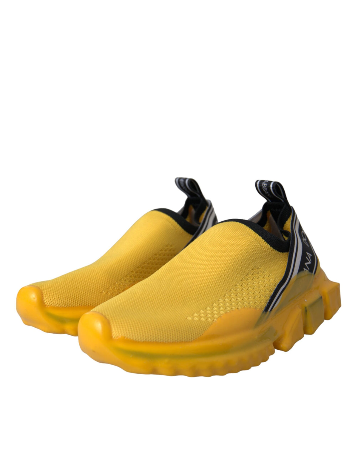 Baskets Dolce & Gabbana femme Sorrento slip-on jaune et noir – LA11121