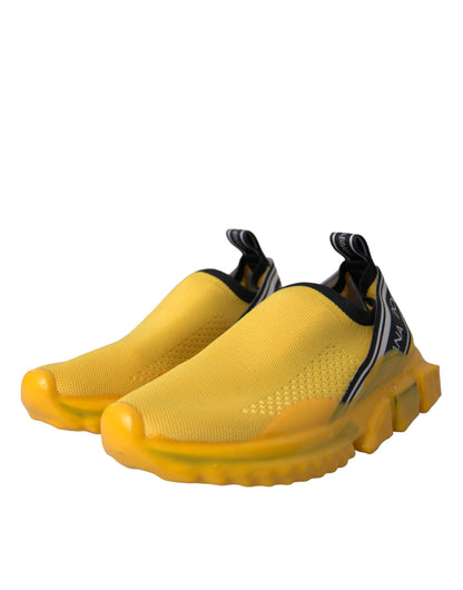 Baskets Dolce & Gabbana femme Sorrento slip-on jaune et noir – LA11121