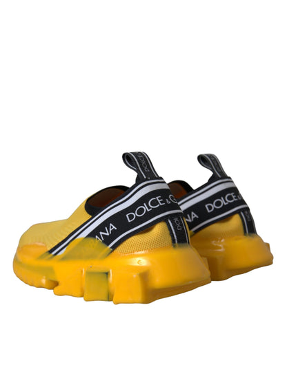Baskets Dolce & Gabbana femme Sorrento slip-on jaune et noir – LA11121