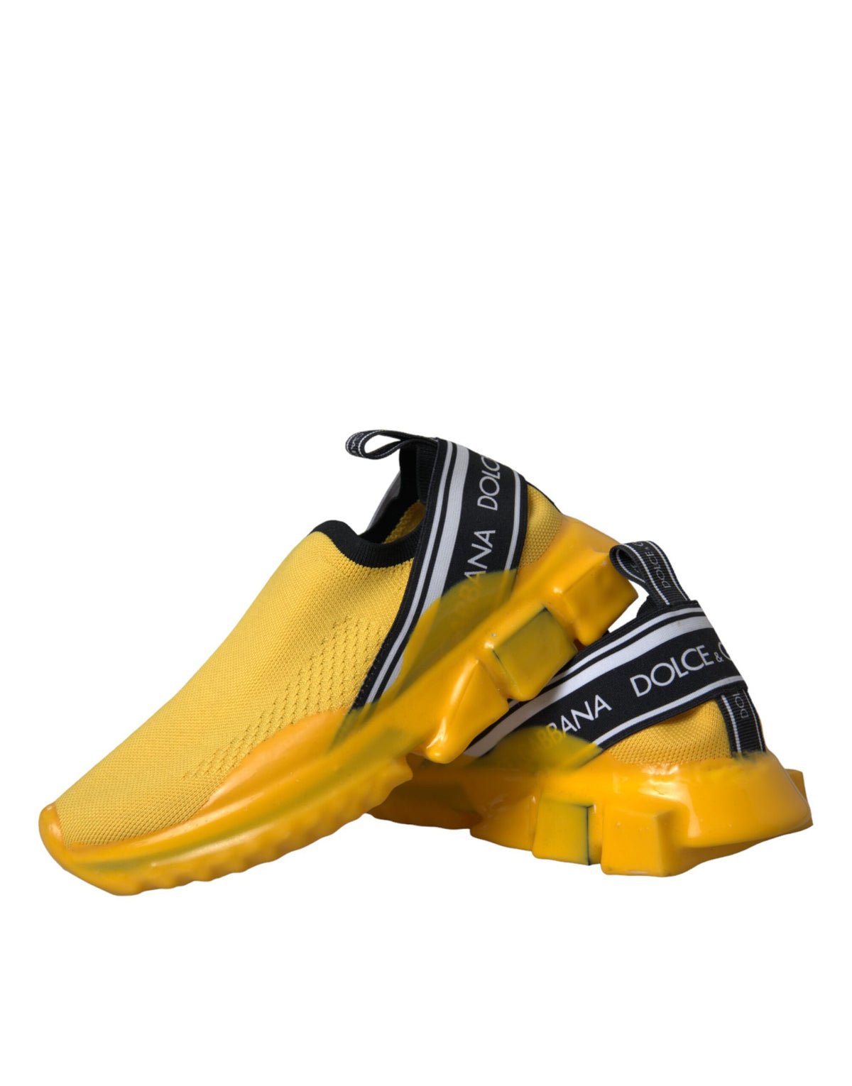 Baskets Dolce & Gabbana femme Sorrento slip-on jaune et noir – LA11121