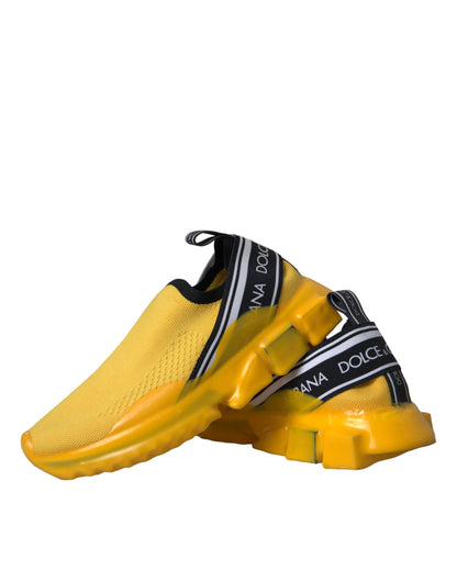 Baskets Dolce & Gabbana femme Sorrento slip-on jaune et noir – LA11121