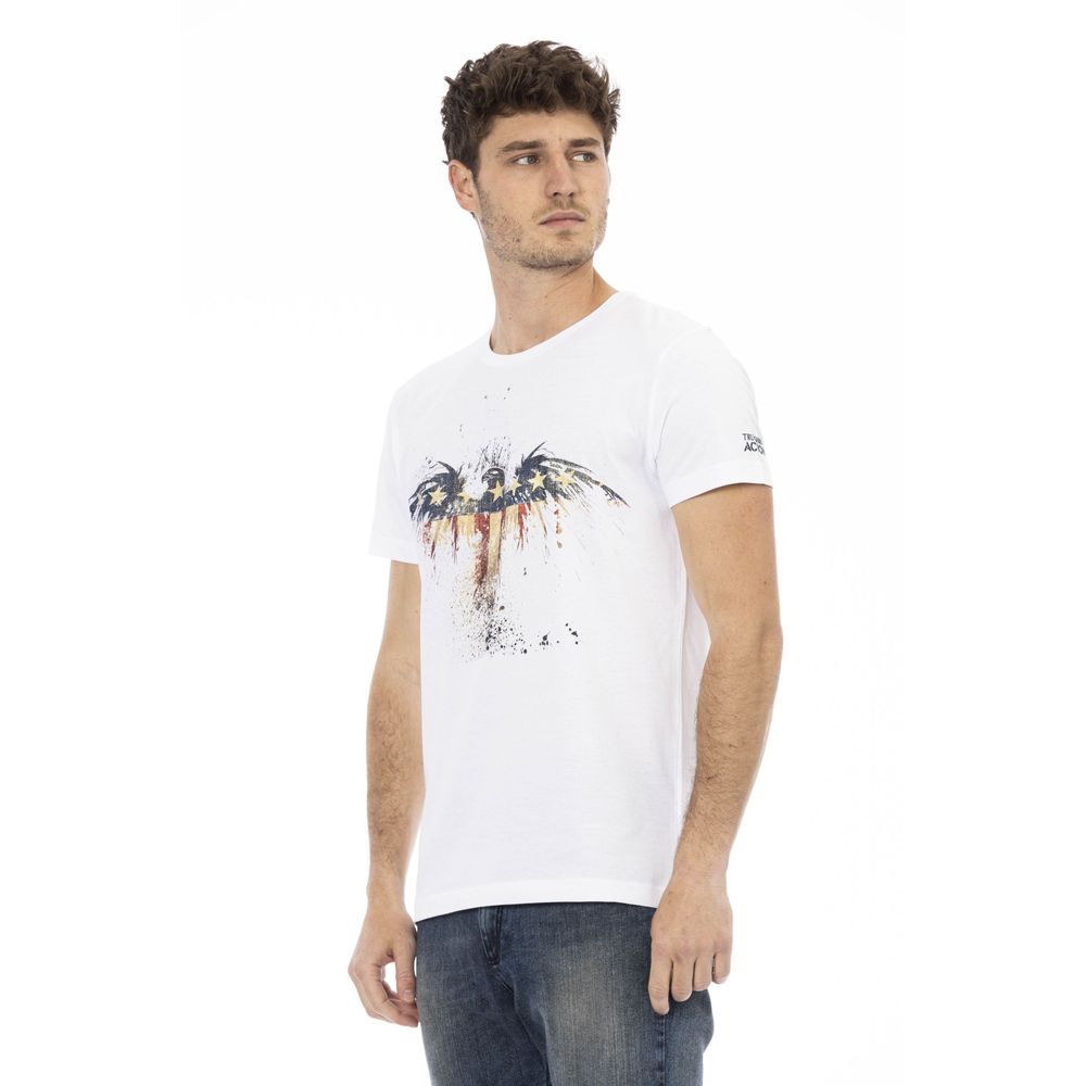 T-shirt Trussardi Action homme en coton et viscose blanc – TR-22766