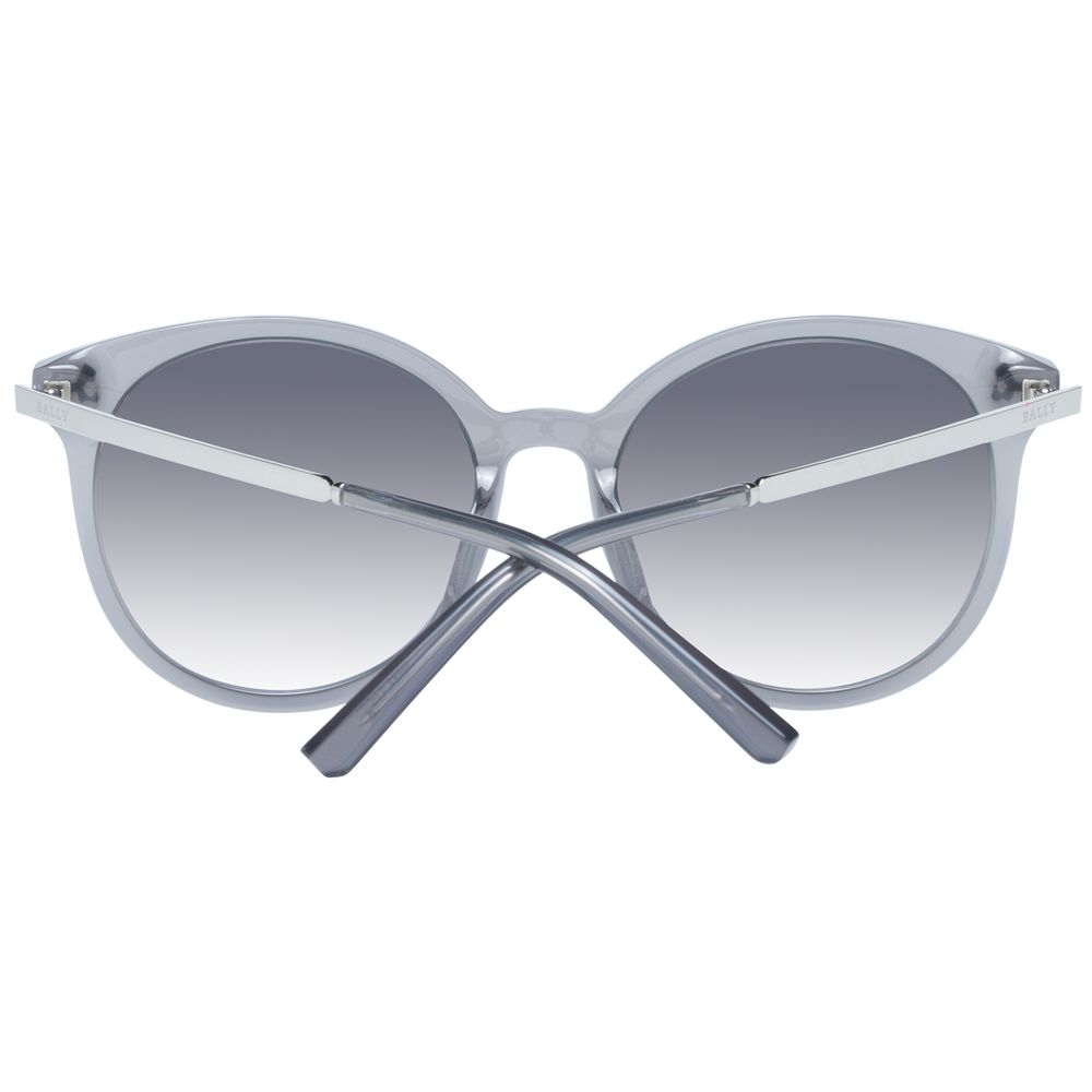 Lunettes de soleil Bally femme rondes en plastique gris – BA-1035876