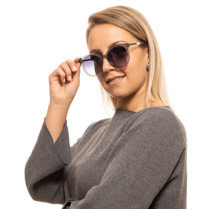 Lunettes de soleil Bally femme rondes en plastique gris – BA-1035876