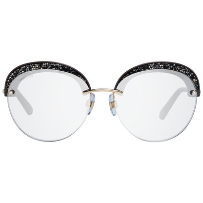 Lunettes de Soleil Swarovski Or Métal & Plastique Rondes – Authentique | HBPS Fashion