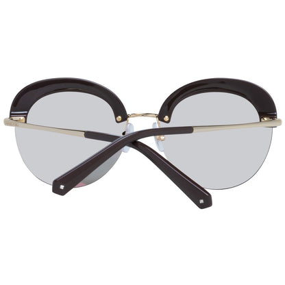 Lunettes de Soleil Swarovski Or Métal & Plastique Rondes – Authentique | HBPS Fashion