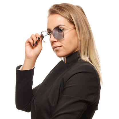 Lunettes de Soleil Swarovski Or Métal Rondes – Authentique | HBPS Fashion