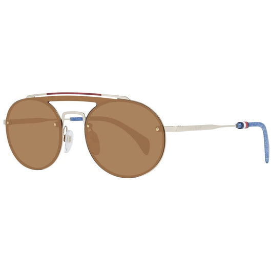 Tommy Hilfiger Lunettes De Soleil Or Doré Métal Et Plastique Pour Femme Élégantes Et Robustes Protection UV