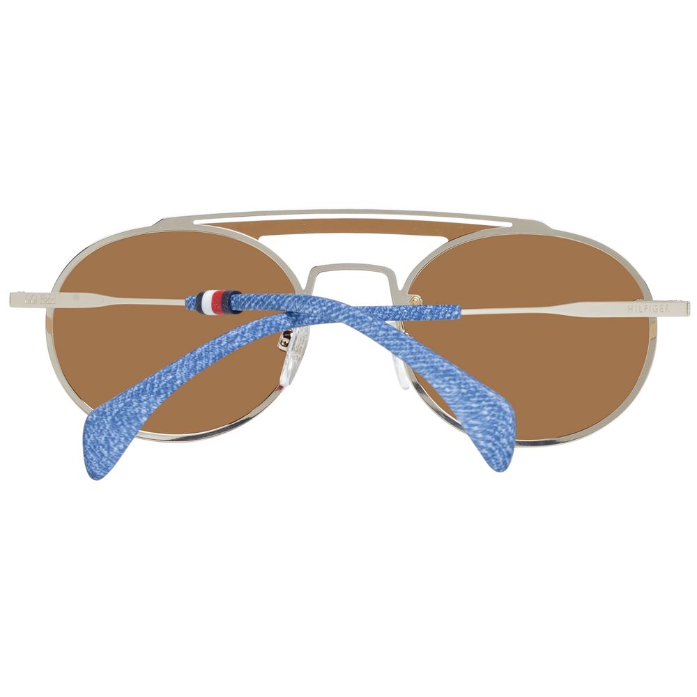 Tommy Hilfiger Lunettes De Soleil Or Doré Métal Et Plastique Pour Femme Élégantes Et Robustes Protection UV