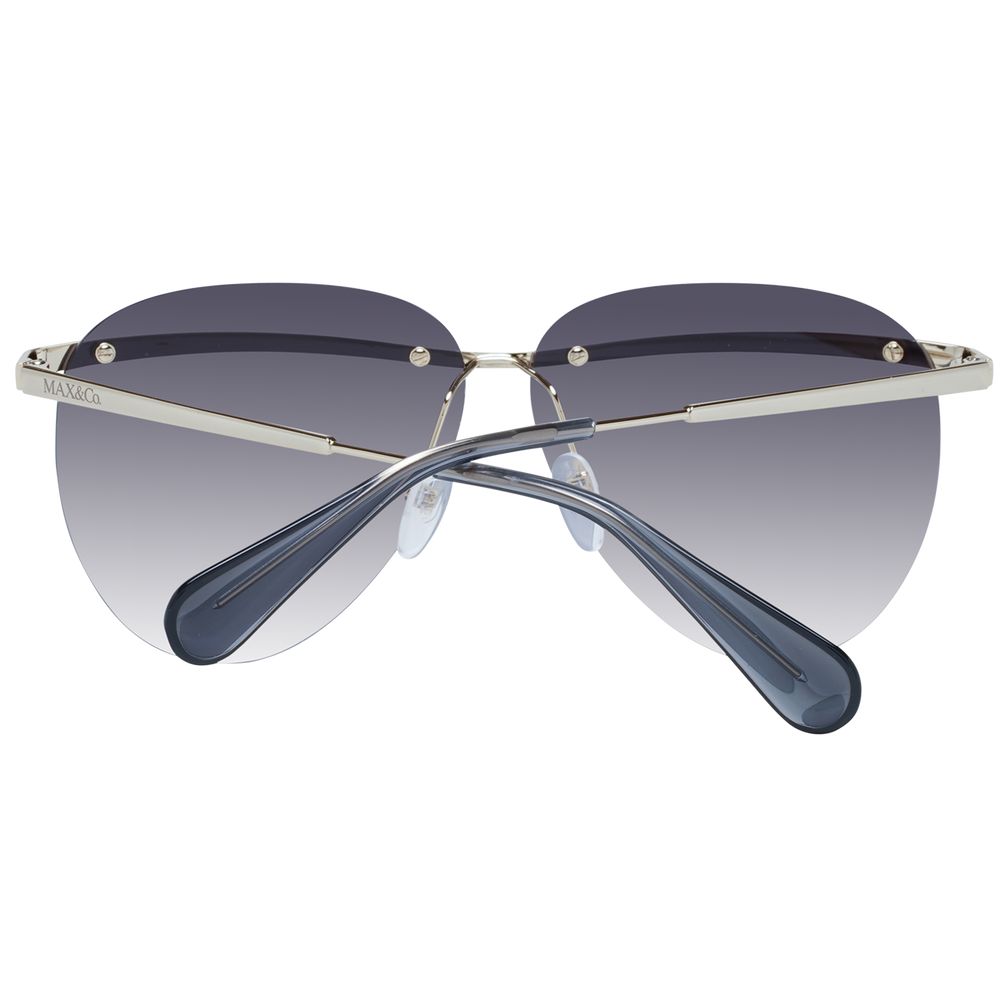 Lunettes de soleil Max & Co femme aviateur en métal doré – MA-1043060