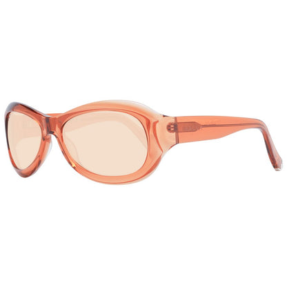 Lunettes de soleil Bally mixte ovales en plastique orange – BA-1053472