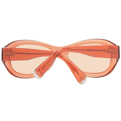Lunettes de soleil Bally mixte ovales en plastique orange – BA-1053472