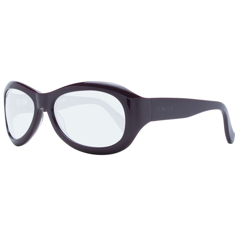 Lunettes de soleil Bally mixte ovales en plastique violet – BA-1053473