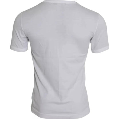 Dolce & Gabbana White King Of Love Round Neck Short Sleeves T-shirt by Dolce & Gabbana