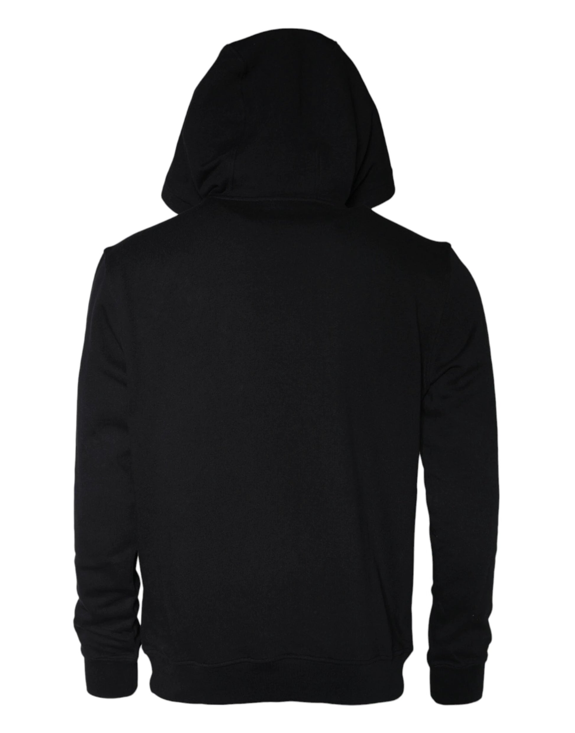 Versace Black Medusa Print Cotton HoodiePullover Sweatshirt Sweater by Versace