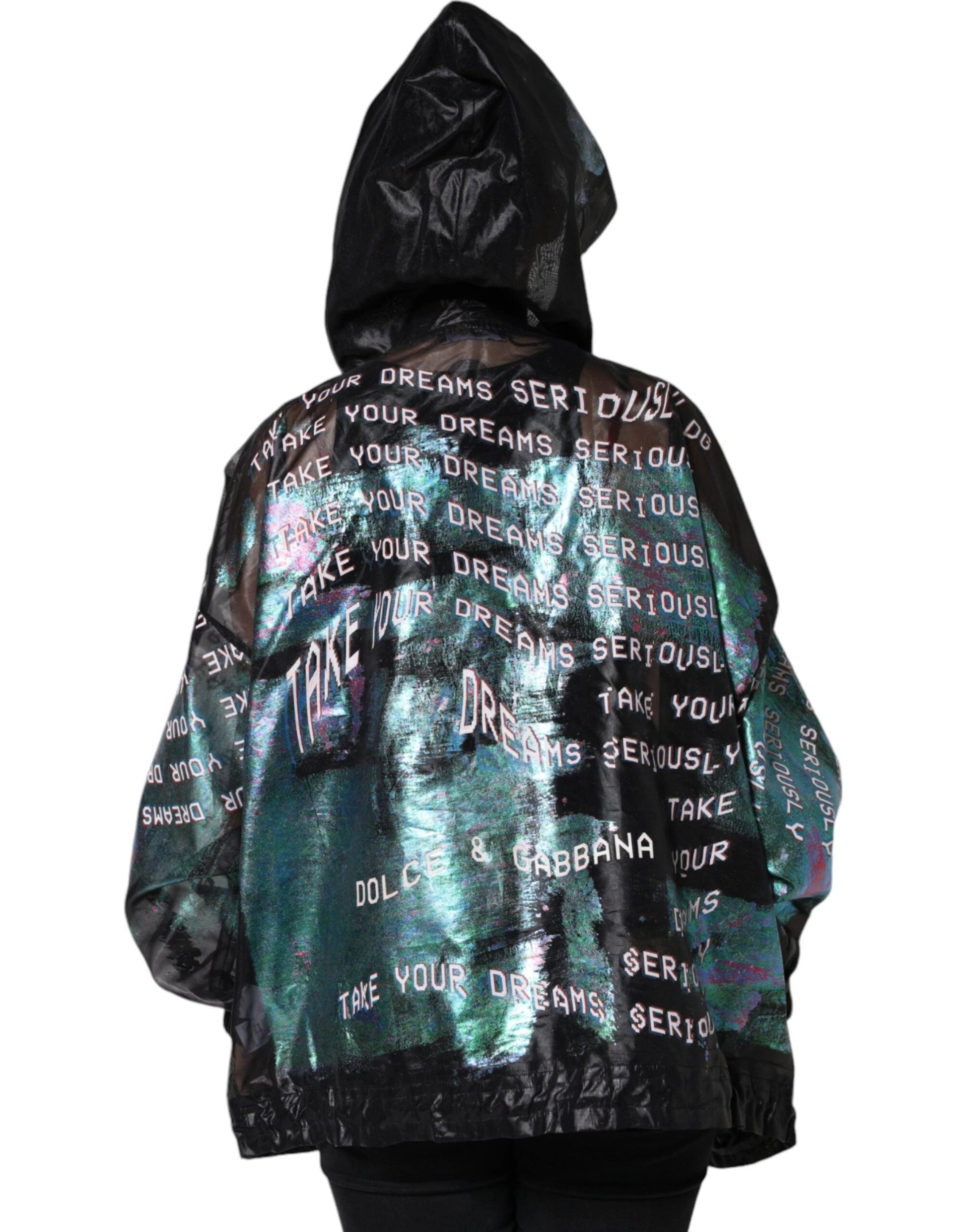 Dolce & Gabbana Multicolor Print Hooded Sweatshirt Sweater by Dolce & Gabbana