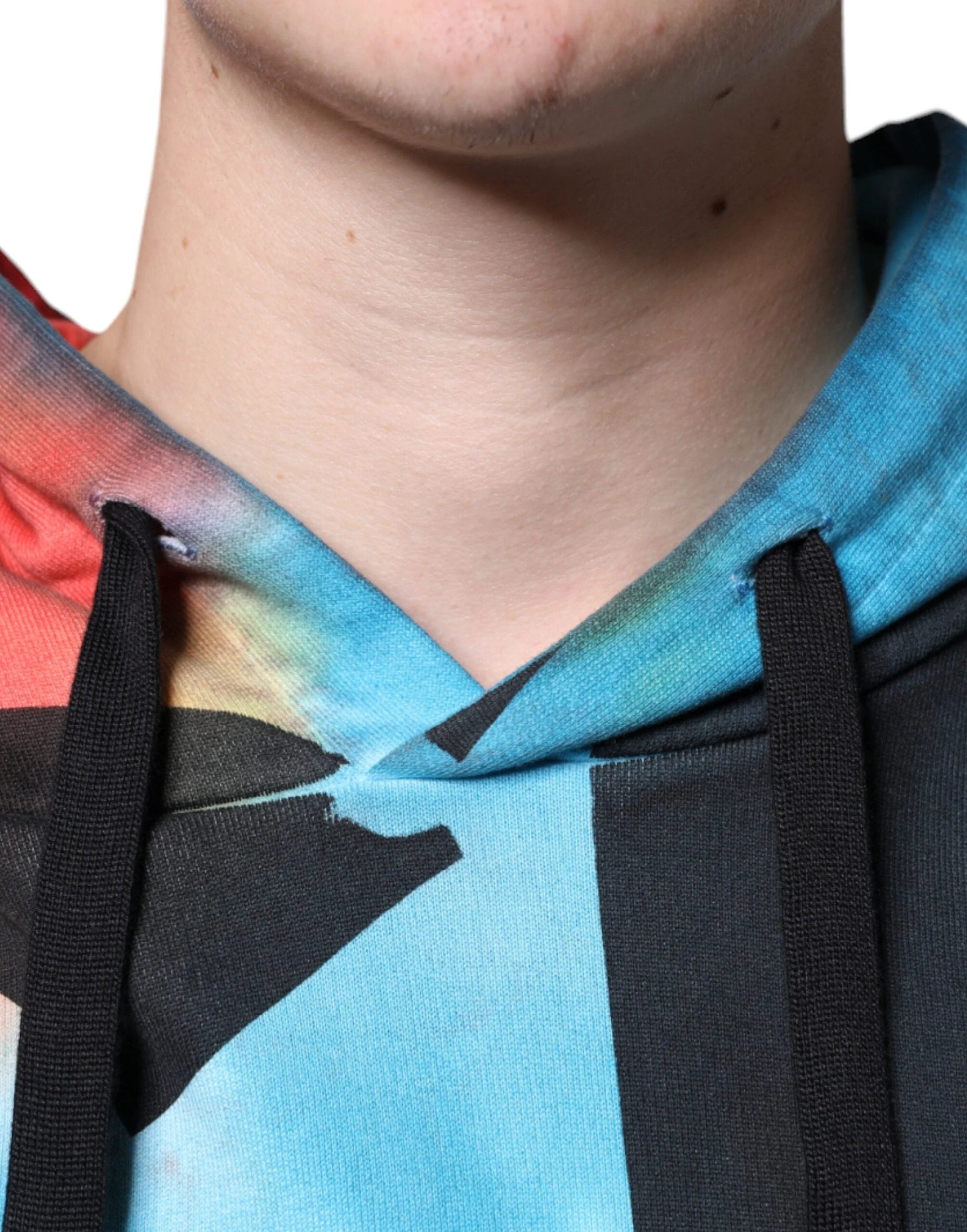 Dolce & Gabbana Multicolor Tie Dye Hooded Sweatshirt Sweater by Dolce & Gabbana