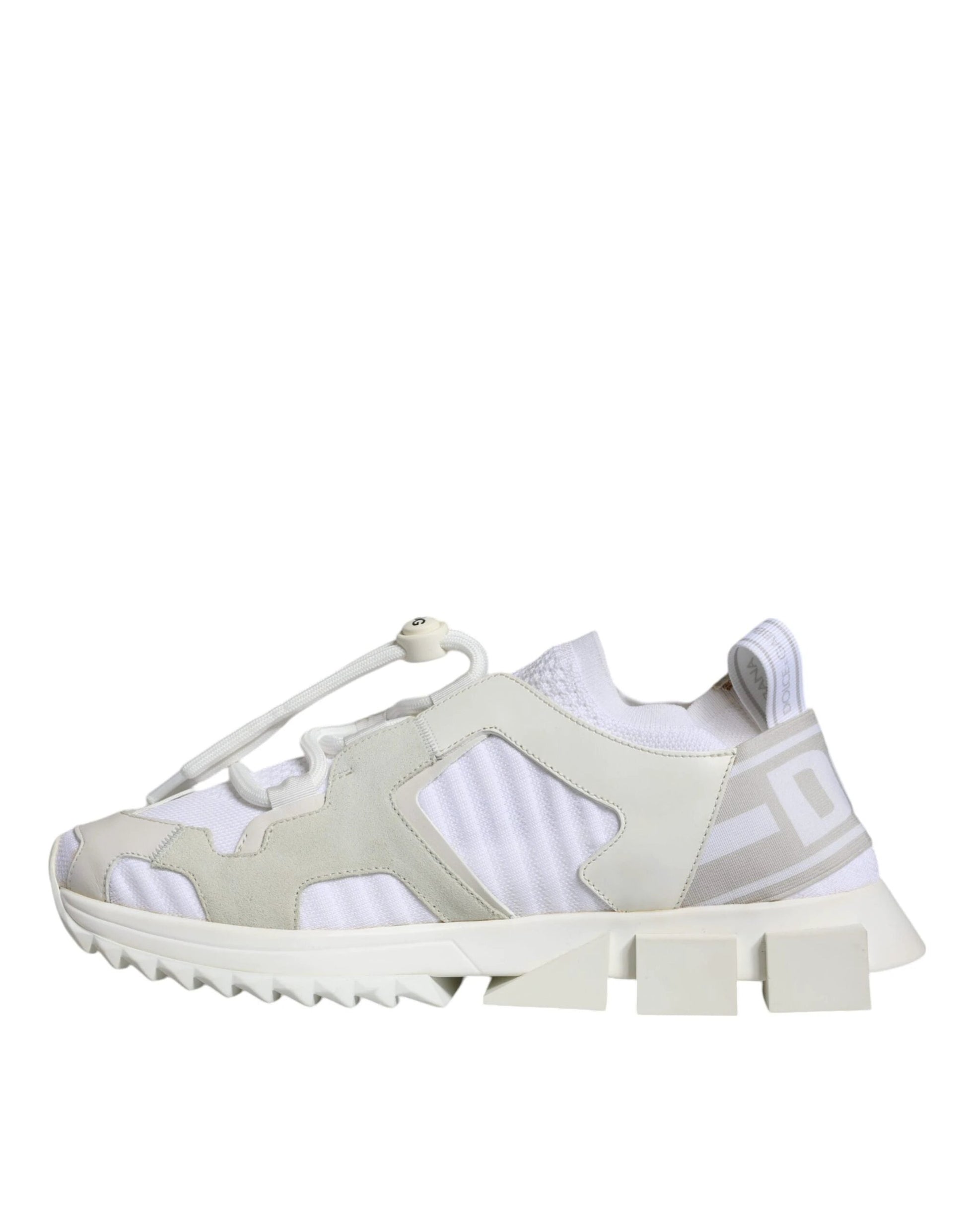Dolce & Gabbana White Mesh Sorrento Trekking Sneakers Shoes by Dolce & Gabbana