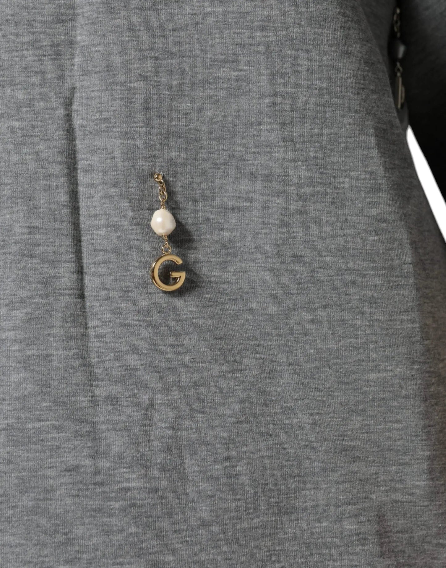 Dolce & Gabbana Gray Cotton Blend Embellished Tee T-shirt by Dolce & Gabbana