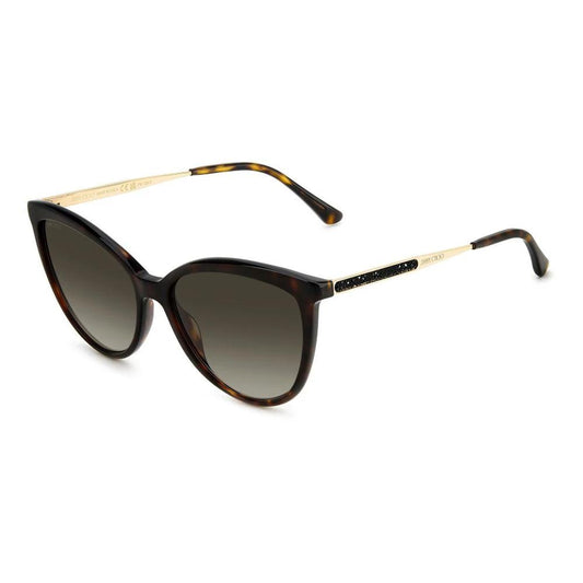 Jimmy Choo Brown Metal Sunglasses by Jimmy Choo