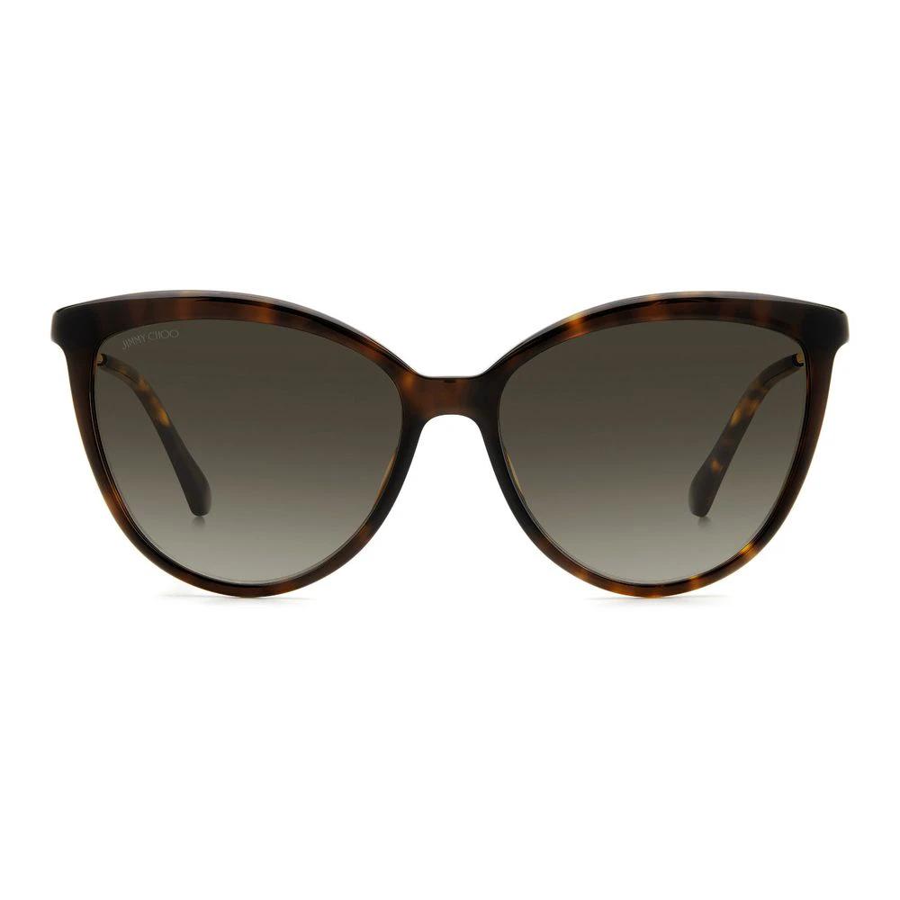 Jimmy Choo Brown Metal Sunglasses by Jimmy Choo