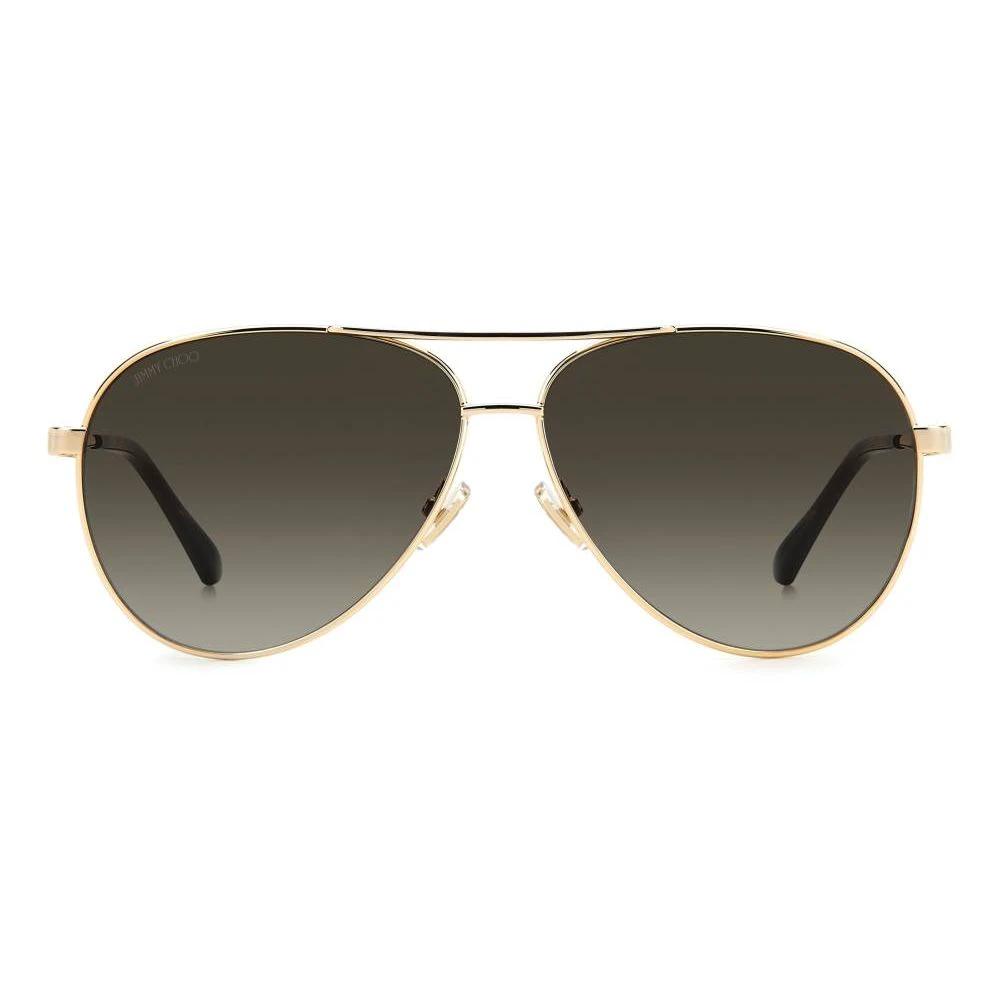 Jimmy Choo Gold Metal Sunglasses by Jimmy Choo