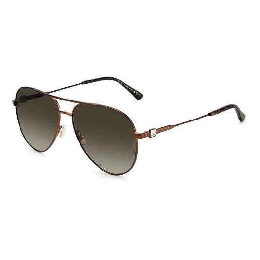 Jimmy Choo Brown Metal Sunglasses by Jimmy Choo