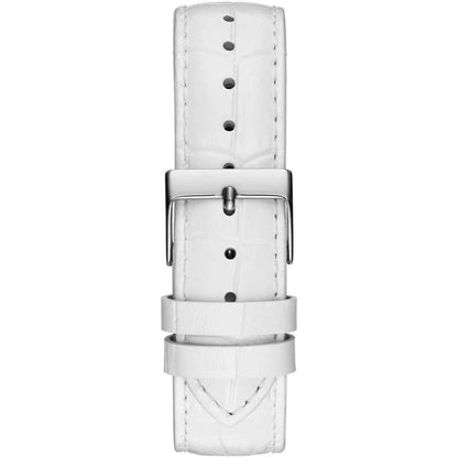 Guess White Leather Dress Watch by Guess