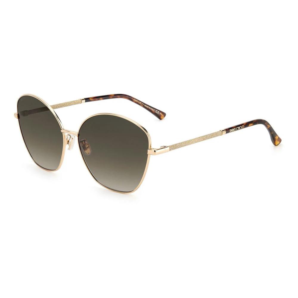 Jimmy Choo Gold Metal Sunglasses by Jimmy Choo