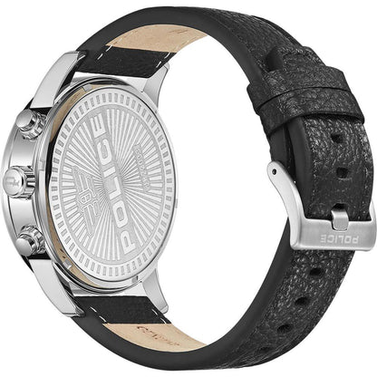 Police Black Leather Bracelet Watch by Police