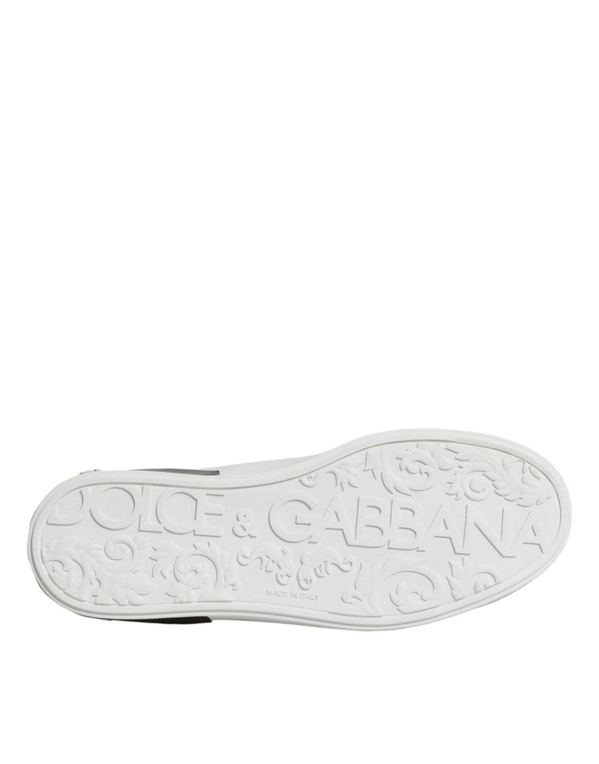 Baskets Dolce & Gabbana homme Portofino en cuir blanc et noir – MV6290