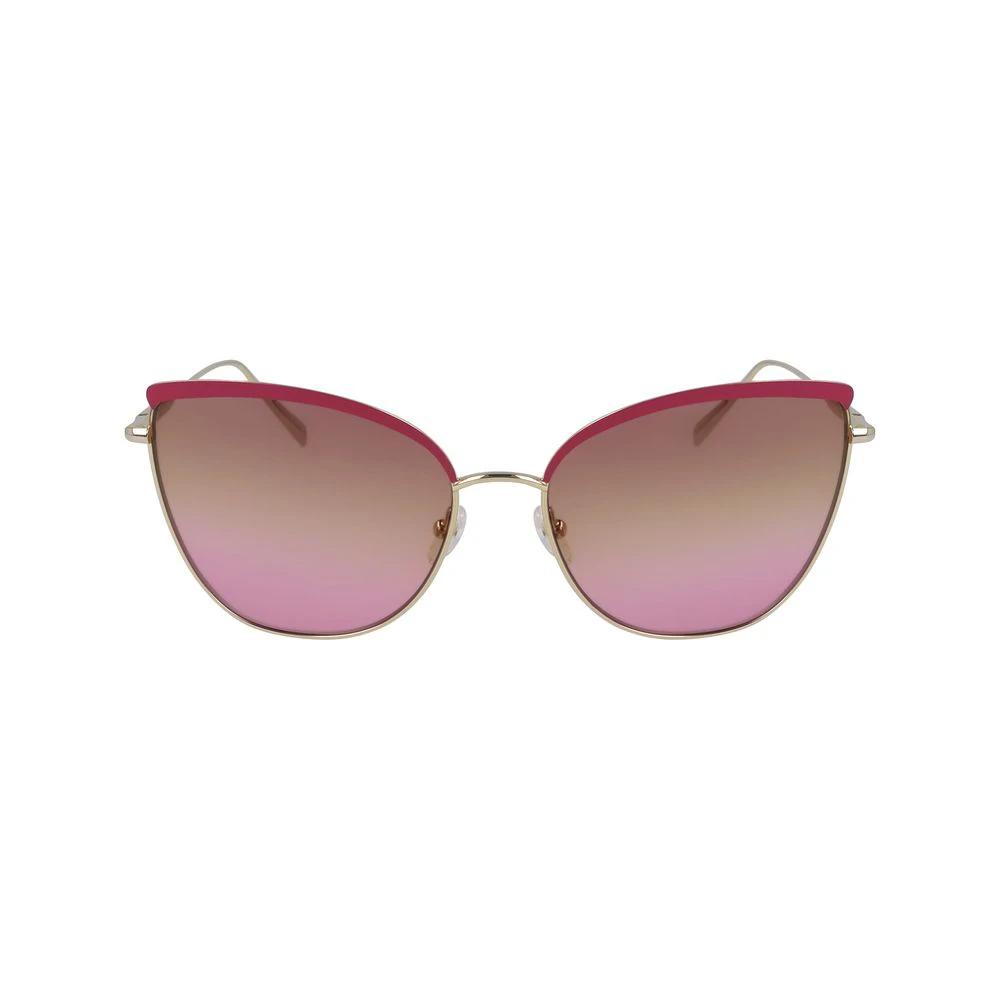 Longchamp Gold Metal Sunglasses by Longchamp
