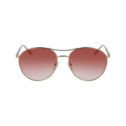 Longchamp Gold Metal Sunglasses by Longchamp