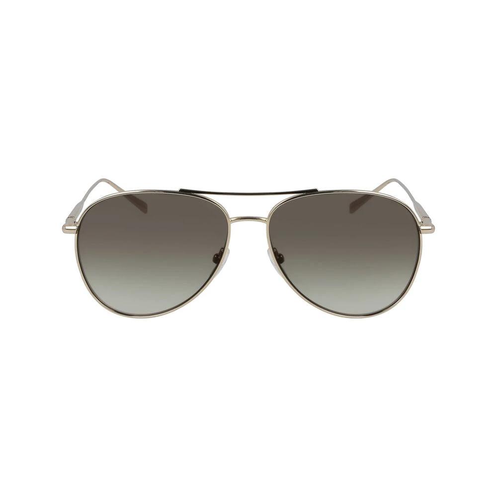Longchamp Gold Metal Sunglasses by Longchamp
