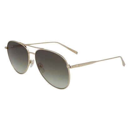 Longchamp Gold Metal Sunglasses by Longchamp