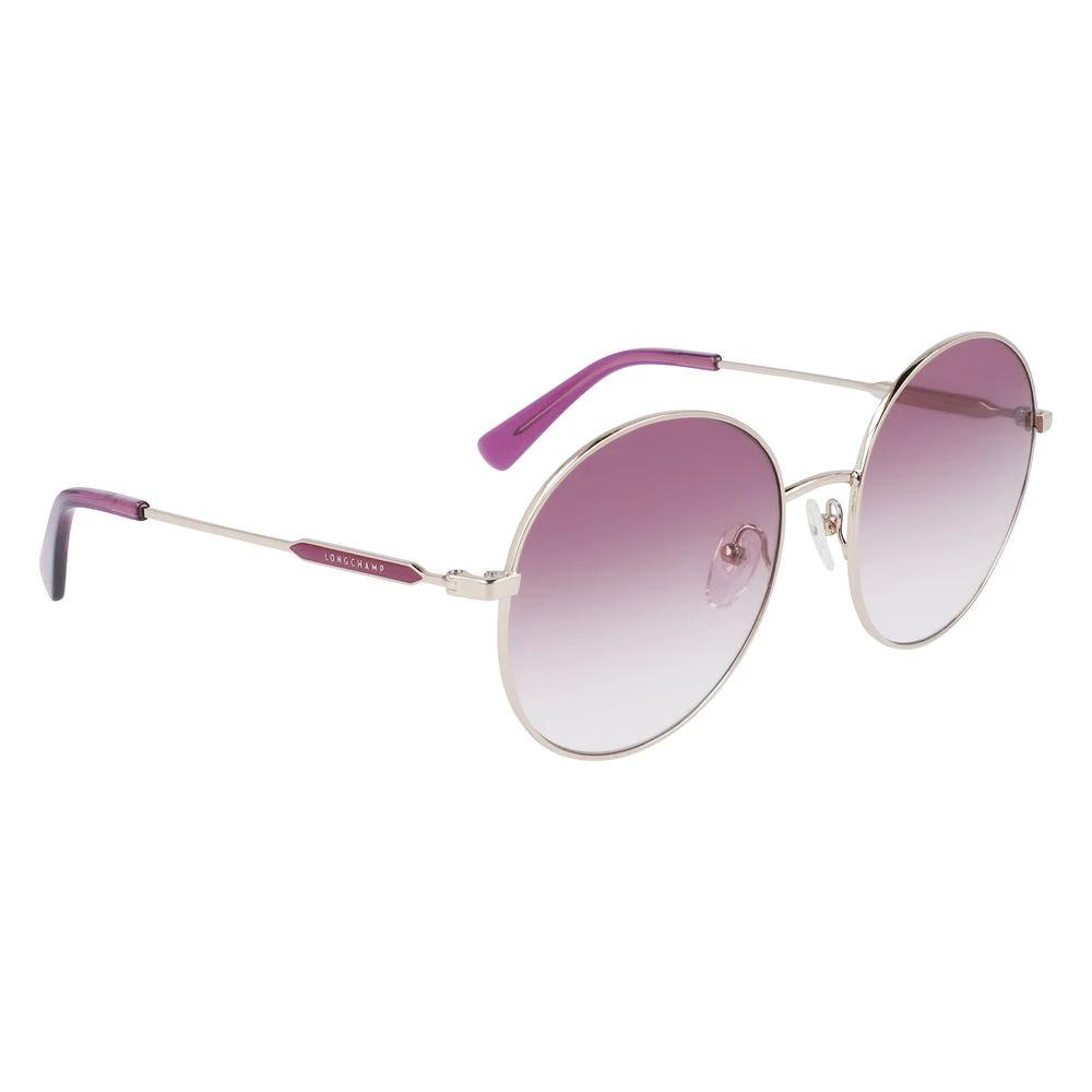 Longchamp Gold Metal Sunglasses by Longchamp