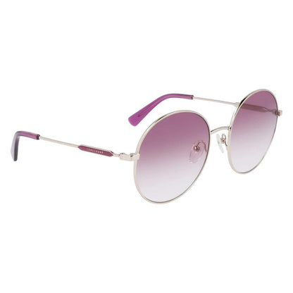 Longchamp Gold Metal Sunglasses by Longchamp