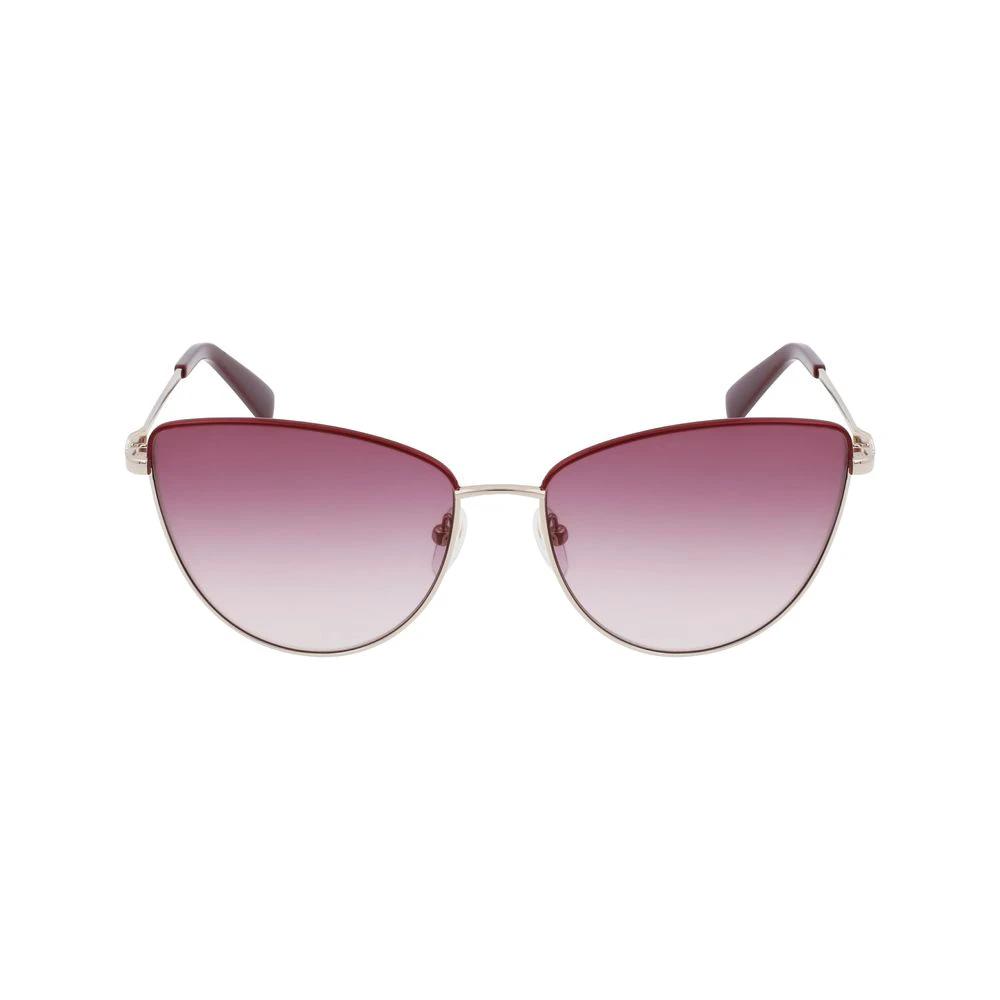 Longchamp Gold Metal Sunglasses by Longchamp