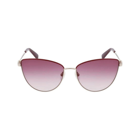 Longchamp Gold Metal Sunglasses by Longchamp